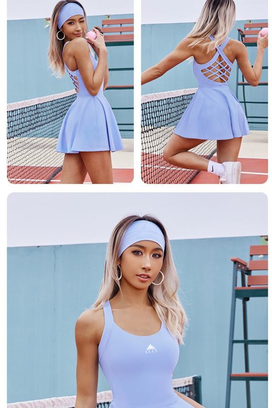 Erin- Tennis Dress Blue