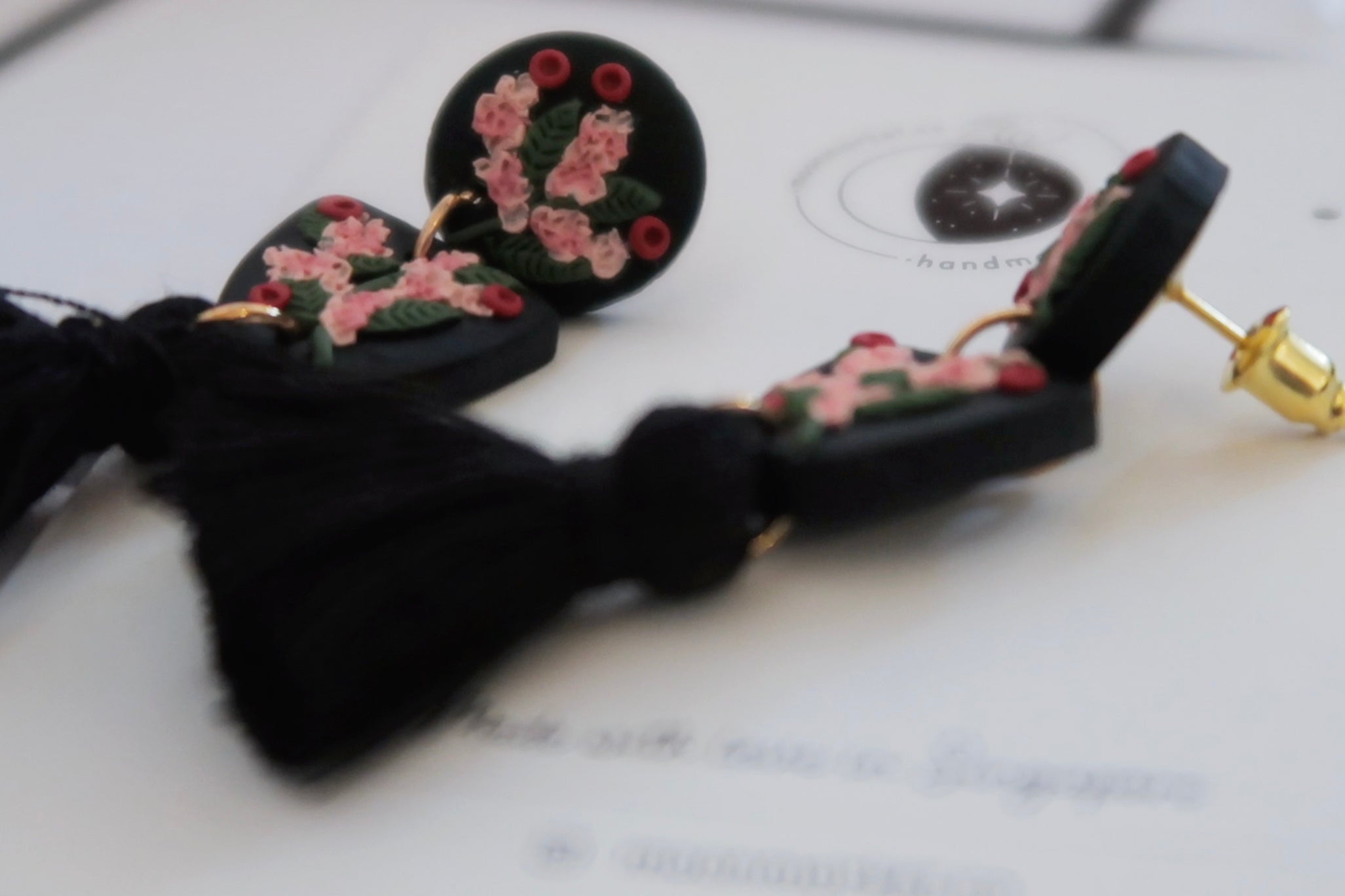 Mimosa Tassles - Handmade Polymer Clay Earrings